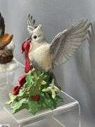 4 Lenox Holiday Porcelain Bird Figurines - 5" of tallest