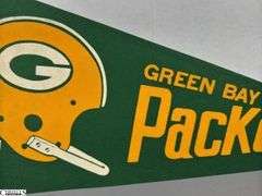 Green Bay Packers NFL Pennant Dated 1967