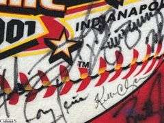 2000 & 2001 Baseball Pennants.  2000 Triple-A Indianapolis Indians World Series Champions and 2001 Autographed Victory Field Indianapolis, IN July 11, 2001.