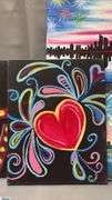 10 Painting Party Canvases, Love, Water, Fair at Sunset, Largest 16x20"