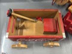 Doll Accessories, Pink Wagon, Red Racer Wooden Wagon, Enjoy Coke, and Classic Racer Sled, 13" Longest Wagon
