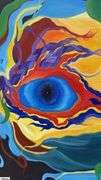Abstract Oil On Canvas 24x30"