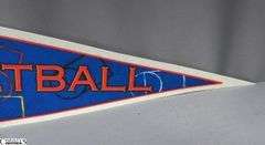 3 Basketball Pennants.  Indianapolis Pacers, 1999/2000 Conseco Fieldhouse Pacers Inaugural Season and Indiana Legends Basketball Pennant