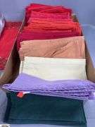 Singed Red and Green Vase, Holiday Placemats, Cloth Napkins, Table Cover