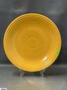 11pcs Fiesta Yellow Dishes - Charger Platters, Large Disk Pitcher, Saucers, Plate, 2 Pint Pitcher- 14" of largest