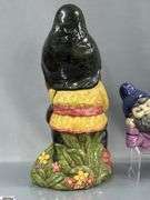 7 Garden Gnomes Tallest 17", Some Concrete Filled, One Composite, Some Chips and Wear