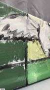 3 Alummoa Zumigo Winged Figure #13, 14 & 15 Abstract Mixed Media and Oil Paintings on Canvas Each Measures 27x14"