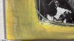 GiGi Bottles #9, Acrylic Abstract Painting of Bottles On Canvas 35.25x55"