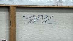 Beebe Abstract Mixed Media Artwork On Canvas 48x36"