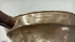 4 J. Abbot Pewter Tankards Some Dents, Tallest 6"