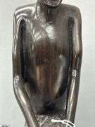 Numbered Carved African Figure *Damage to Arm 17.5" Tall