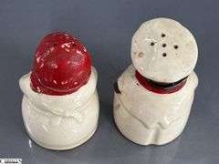 Black Americana Salt and Pepper Shakers, Tallest 5"