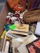 Match Books, Camel Cash, Dice, Vegas Memorabilia, Gold Coast, and Other Casino Glasses