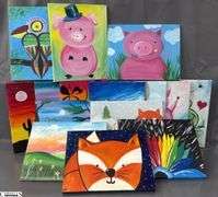 15 Painting Party Canvases, 11x14"
