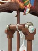 Rocking Pendulum Native American On Buffalo, Robson Design 24" Tall