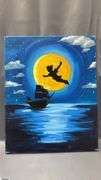 6 Painting Party Canvases, Emerald City, Witch, Peter Pan, Tink Largest 16x20"