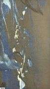 Antonio Garcia Pear Impressionistic Acrylic Painting on Canvas 36x56"