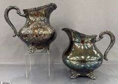 2 Silver Plated Pitchers Reed and Barton "Regent" Pattern Tallest 8"