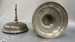 Pewter and Silver Plated Ciborium's Tallest 14.5"