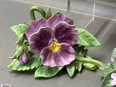 6 Porcelain Flowers - Lenox and Andrea by Sadek - 7.5" of largest