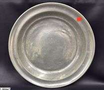 Pewter Basin Bowl Has Mark That is Slightly Worn Off 16" Across 2.5" Tall