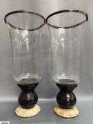 Pair of Candle Holders 8x19" Tall