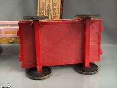 Doll Accessories, Pink Wagon, Red Racer Wooden Wagon, Enjoy Coke, and Classic Racer Sled, 13" Longest Wagon