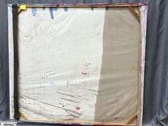Luis Espinoza The Group, Large Portrait 65x72", Measures * Has Some Holes