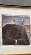 Print of "The Priest" Figurative Art By Tuymans, Frame Measures 11x11"