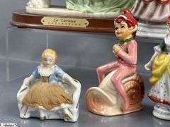 Made In Occupied Japan and Other Figurines Some Wear, 4" Tallest