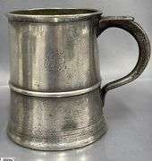 3 Pewter J. Abbot Gateshead, 1 Quart, Pint and 1/2 Pint Measures