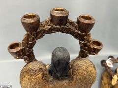 Pair of Angel Five Flame Candle Holders 16" Tall