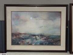 4 Large Framed Landscape Scenes. Frames all Match 42"x33"