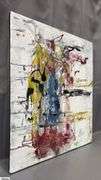 2 Abstract Paintings On Canvas By Alummoa Zumiga Each Measure 22x27"