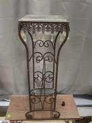 Plant Stand and Small Folding Side Table 21"x10"x17"