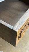 Chinese Carved Three Drawer Table 42.5x24x32.5" Tall Does Have Some Wear From Age