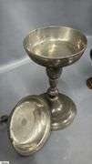 Pewter and Silver Plated Ciborium's Tallest 14.5"