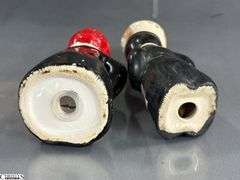 Black Americana Salt and Pepper Shakers, Tallest 5"