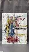 2 Abstract Paintings On Canvas By Alummoa Zumiga Each Measure 22x27"