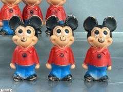 Vintage Mickey Mouse Figures 5.5", Mini Canister, Wobble Mickeys