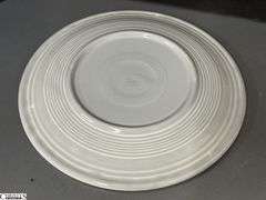 10pcs Fiesta Gray Dishes - Charger Platter, Plates, Bowls, Salt and Pepper - 12" of largest