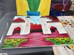 10 Painting Party Canvases, Each Measures 16x20" Multiple Landscapes