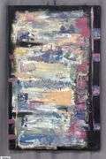 Alummoa Zumigo Abstract #37, Mixed Media and Oil Painting On Canvas 35x56"