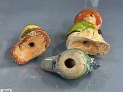 Vintage Salt and Peppers, Figurines, Bell, Toothpick Holder, Some Wear and Dusty