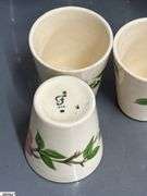Franciscan Desert Rose Glasses, Mugs, Teacups and Saucers - 7" of largest, some chipping - Approx 36pcs