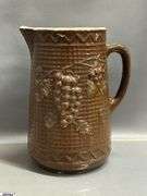 4pcs Stoneware Crockery Pitchers, Bowls - 9.5" of tallest