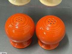 2 Pairs Fiesta Salt and Pepper Shakers - 3" of each