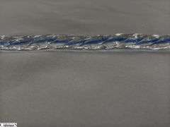 38" Clear and Blue Glass Swirl Cane Walking Stick