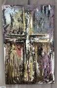Samuel Tinoco Cross, Multi Color Acrylic Painting On Canvas 35x56"