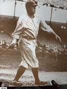 Babe Ruth Photo Print 14" X 11",  The DiMaggio Albums 2-Book Set and a Roger Maris 62st Home Run October 1, 1961 Poster 24" X 30"